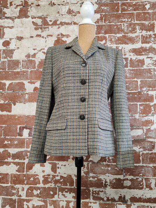 Marella | UK 10 | Mixed Colour Blazer | wool