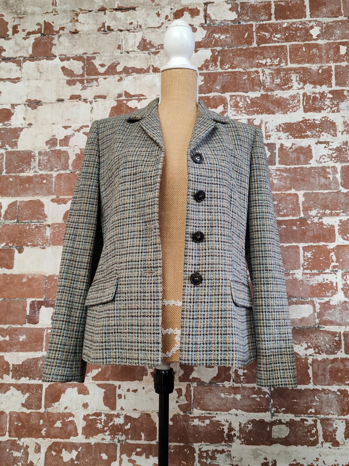 Marella | UK 10 | Mixed Colour Blazer | wool