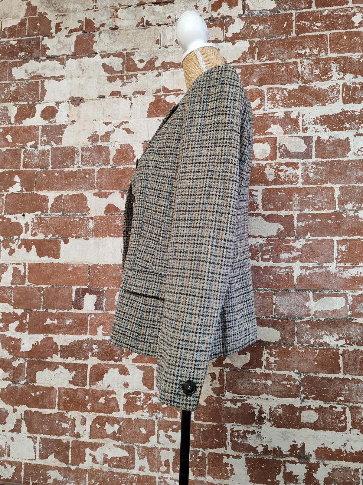 Marella | UK 10 | Mixed Colour Blazer | wool