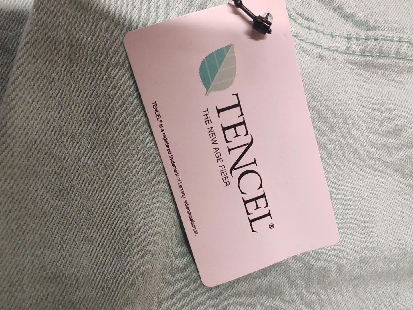 Jeans | UK Size 12 Long | Mint Green | Tencel