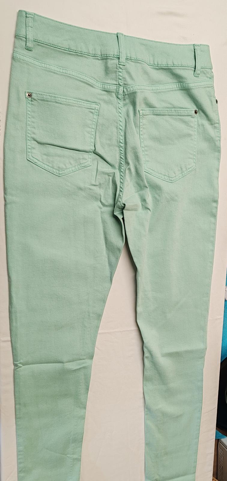 Jeans | UK Size 12 Long | Mint Green | Tencel