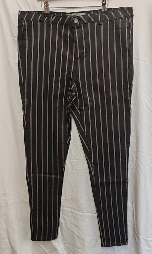 Clock House | 44R | Black Striped Jeans