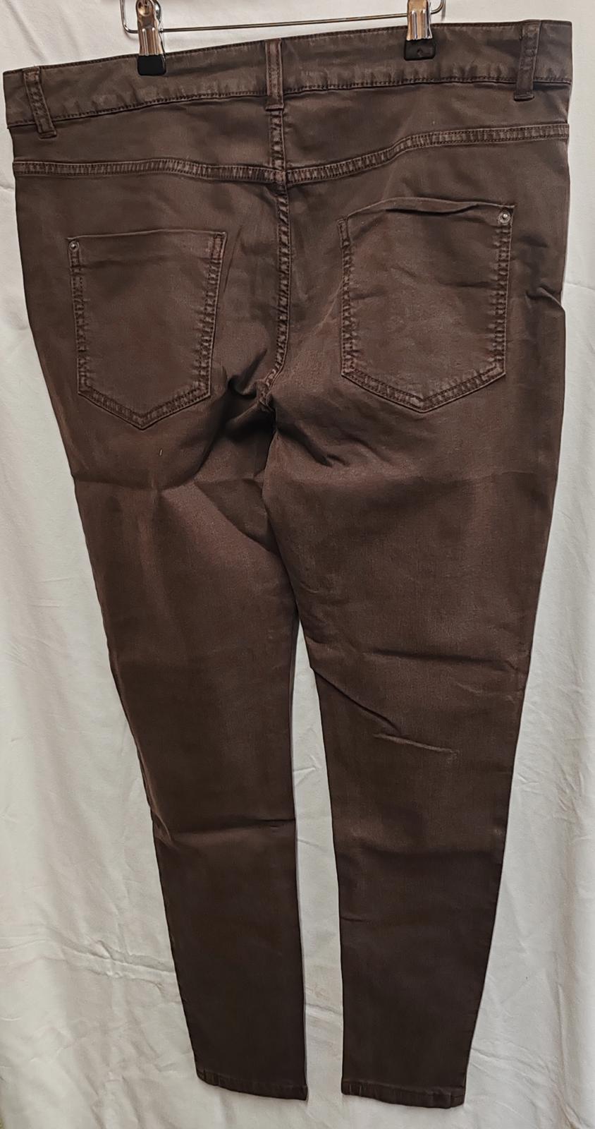 Super Skinny Jeans | UK 16 | Brown | Cotton