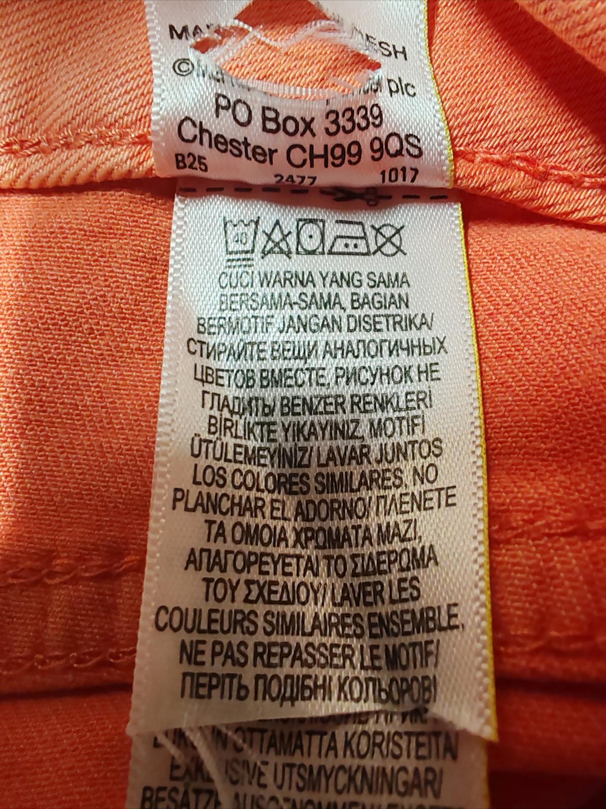 Super Skinny Jeans | UK 14 | Orange | Cotton