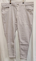Skinny Jeans | UK 20 | Light Gray | Cotton