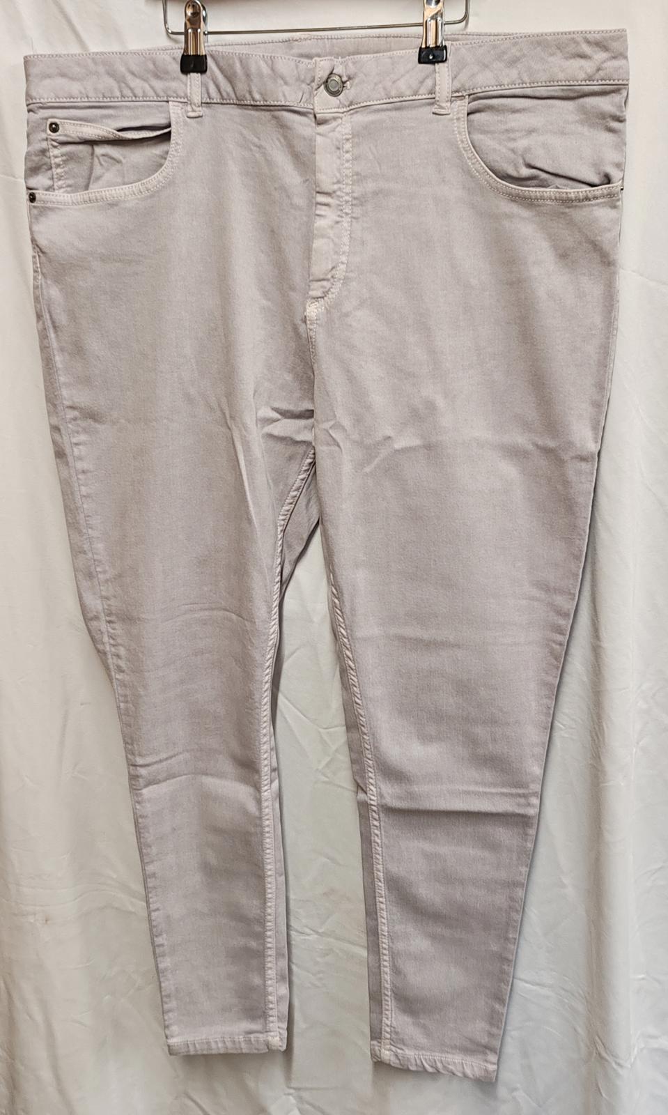 Skinny Jeans | UK 20 | Light Gray | Cotton