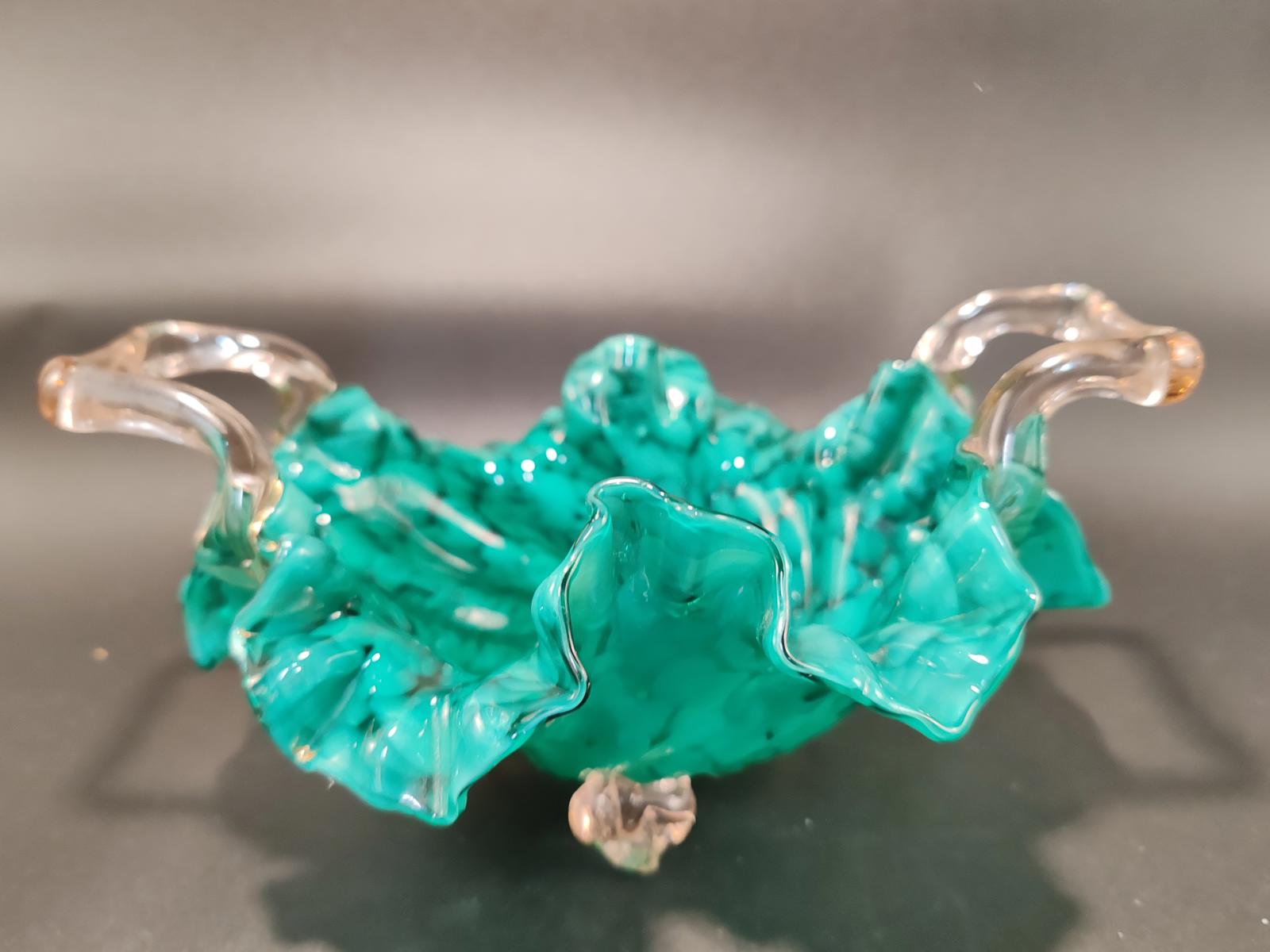 Murano Style Glass Bonbon Dish