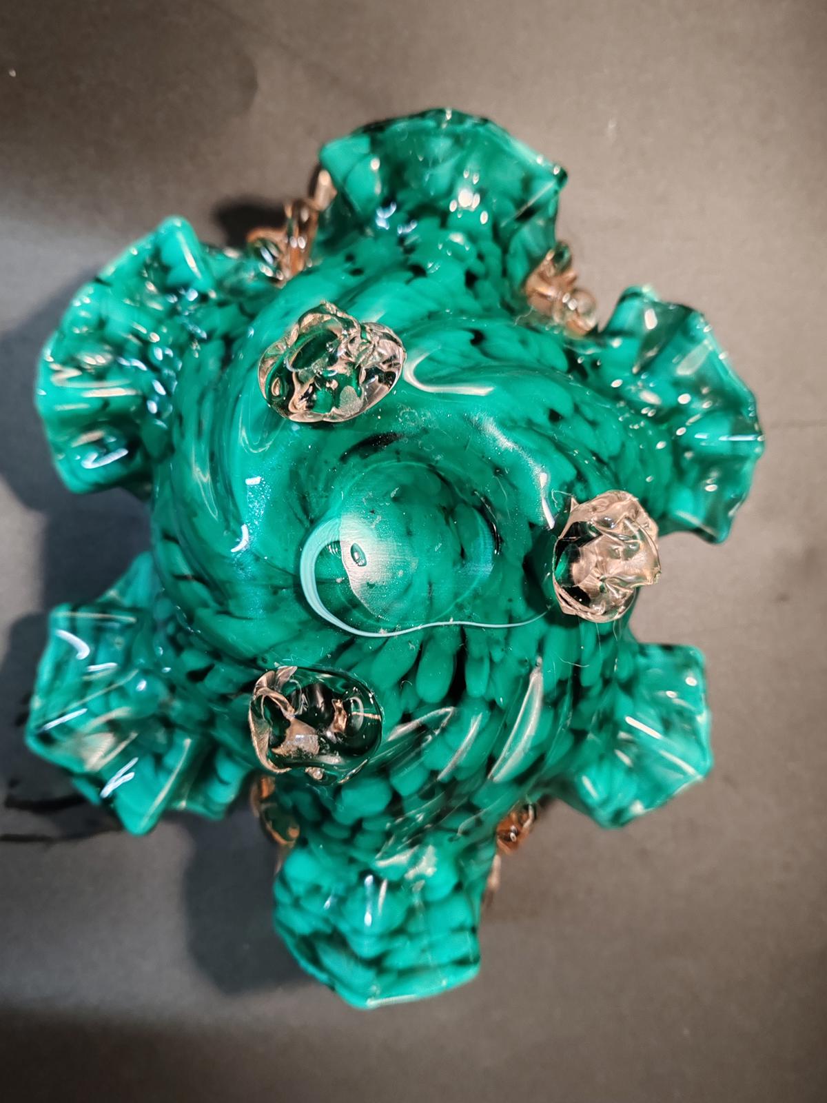 Murano Style Glass Bonbon Dish