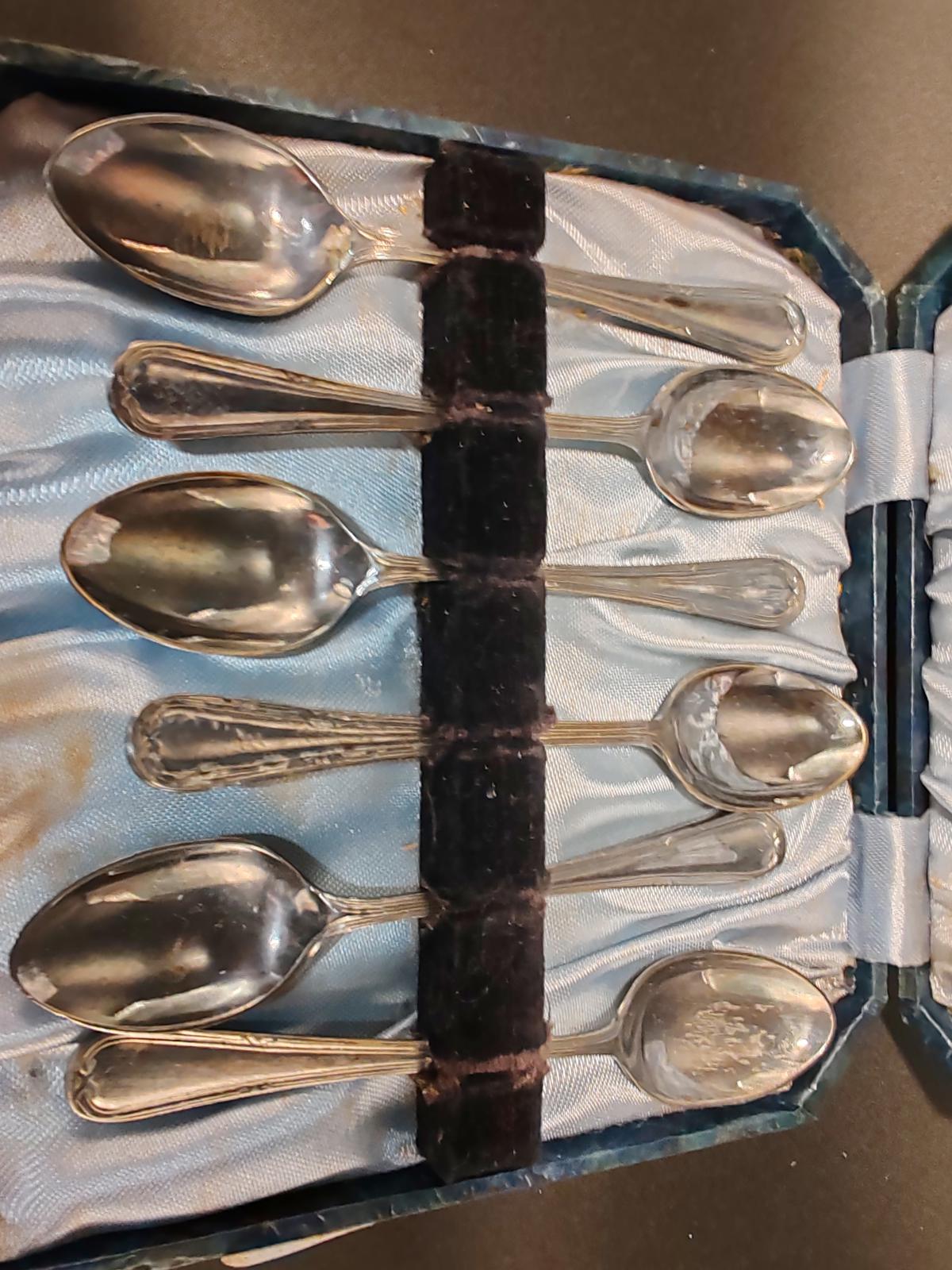 EPNS small spoons in box