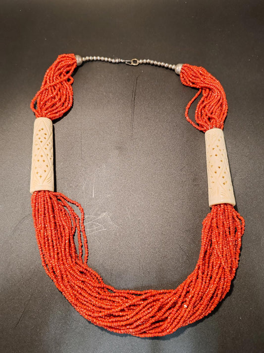 Bamboo Coral Bone Necklace