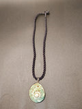 Silver shell pendant necklace