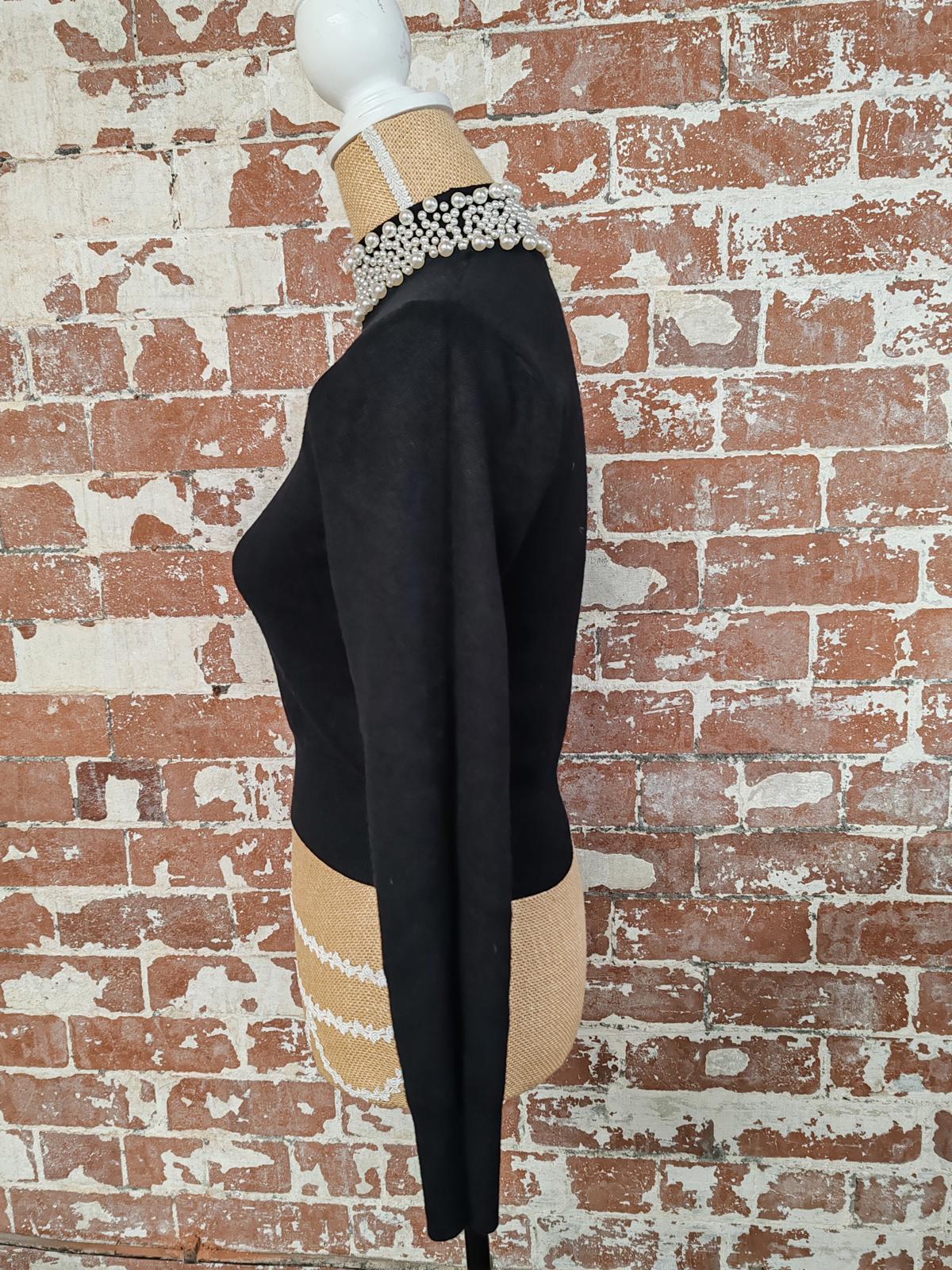 River Island | UK 10 Petite | Black Jumper | Viscose