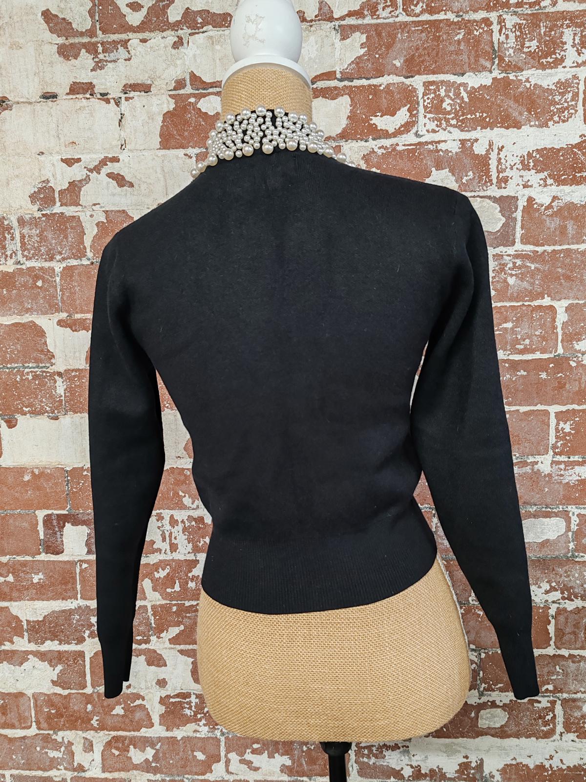 River Island | UK 10 Petite | Black Jumper | Viscose