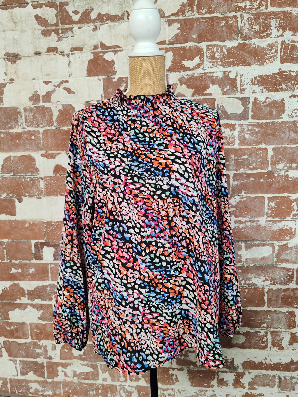 AX | UK 10 | Multi-coloured Top | Polyester