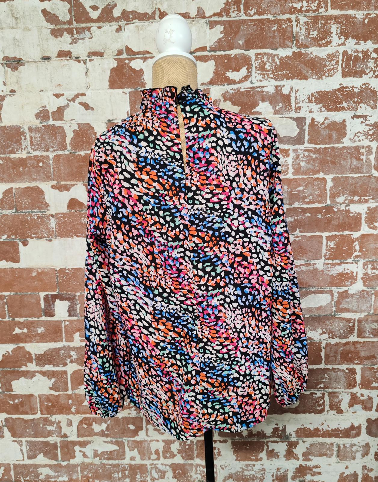 AX | UK 10 | Multi-coloured Top | Polyester