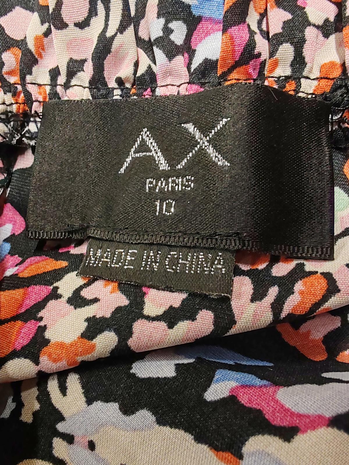 AX | UK 10 | Multi-coloured Top | Polyester