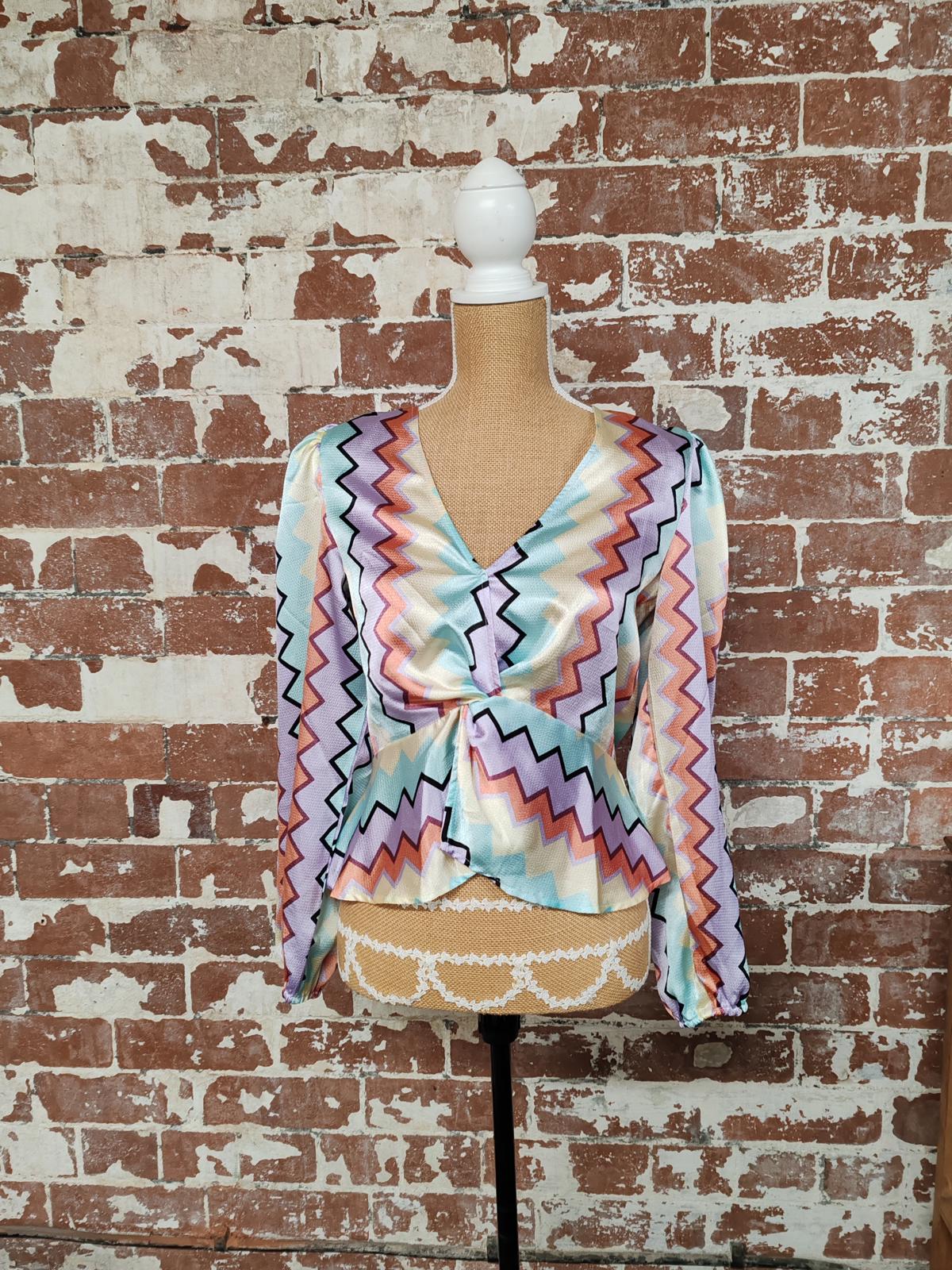 Villa | EU 38 | Multi-coloured Top | Polyester