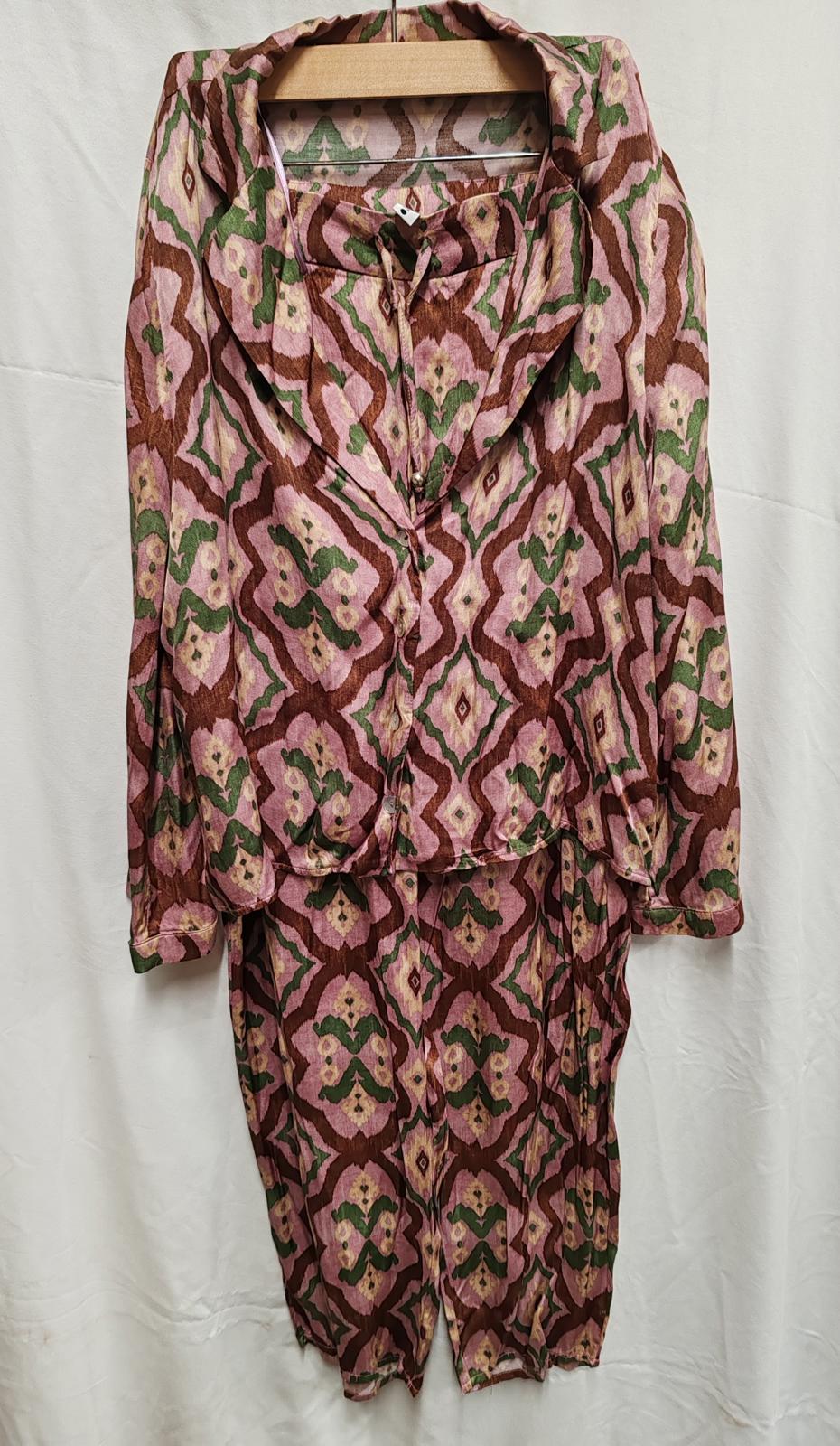 Zara | Small | Multi-coloured Top & Trousers | Viscose