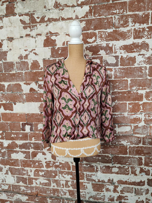 Zara | Small | Multi-coloured Top & Trousers | Viscose