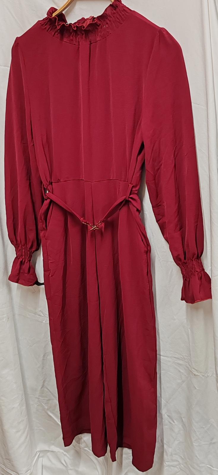 AX Paris | UK 10 | Burgundy Jumpsuit | Polyester