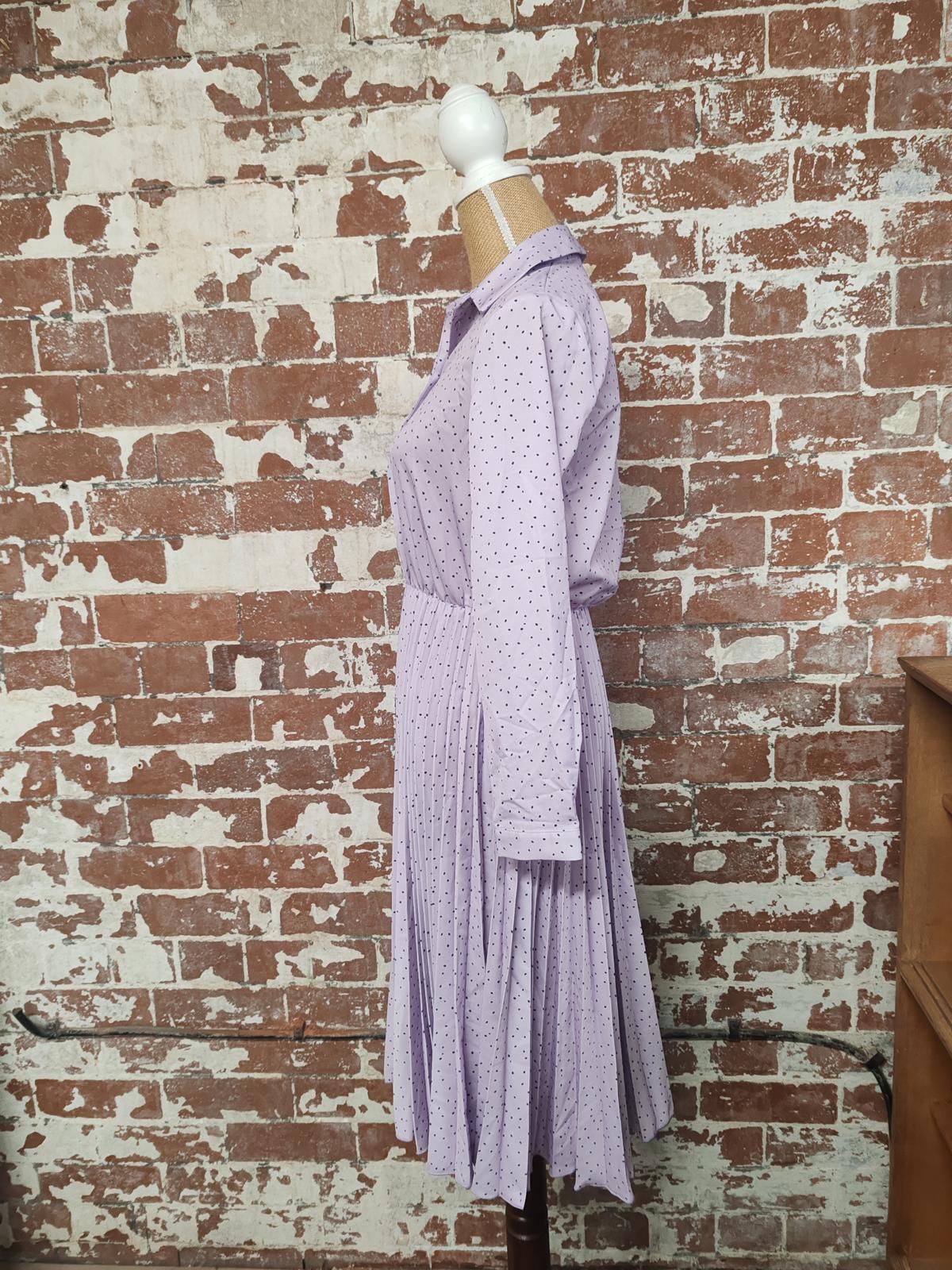 Closet London | UK 10 | Light Purple Dress |Polyester