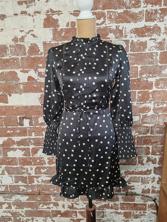 River Island | UK 10 | Polka Dot Dress | Polyester