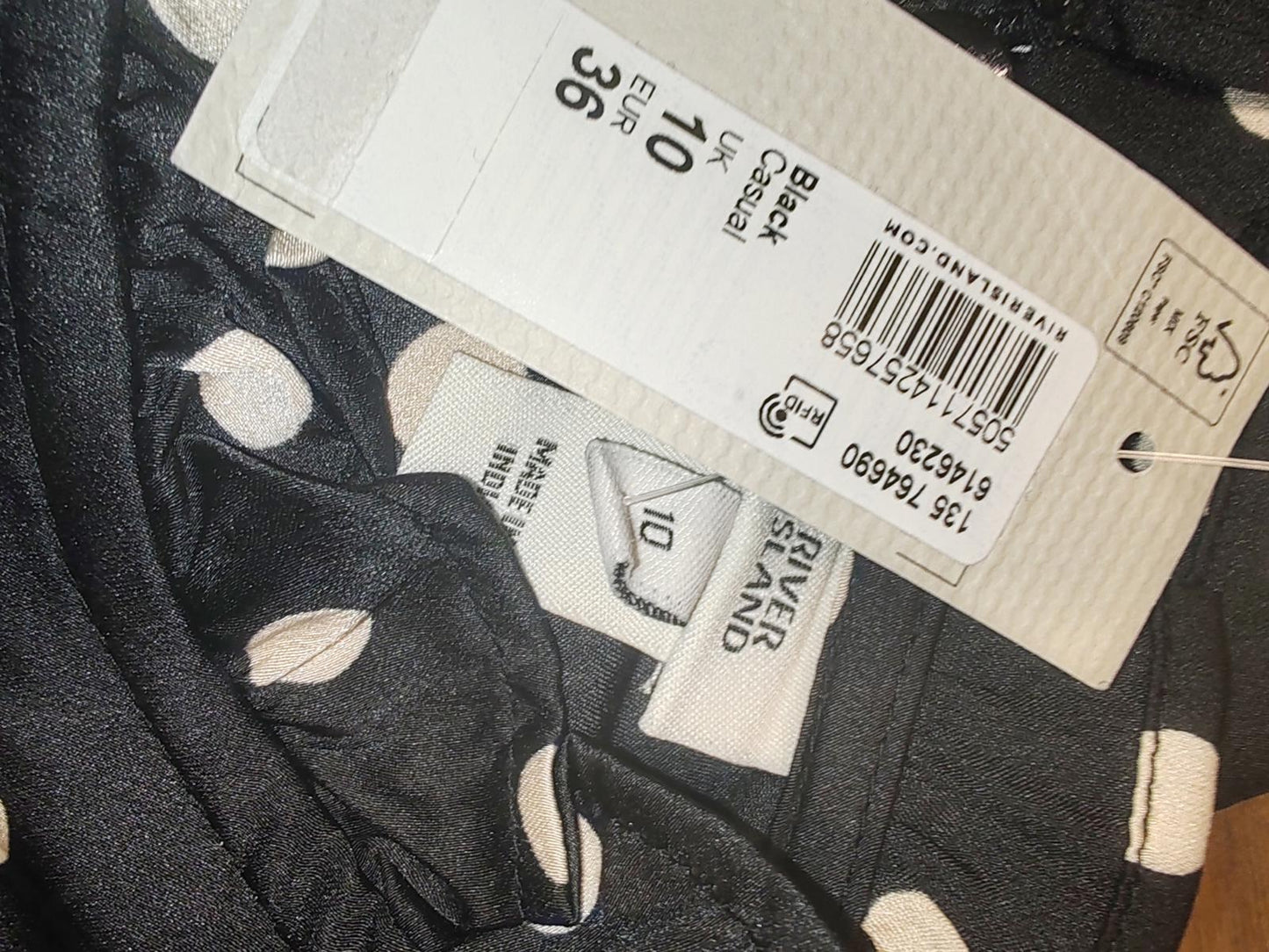 River Island | UK 10 | Polka Dot Dress | Polyester