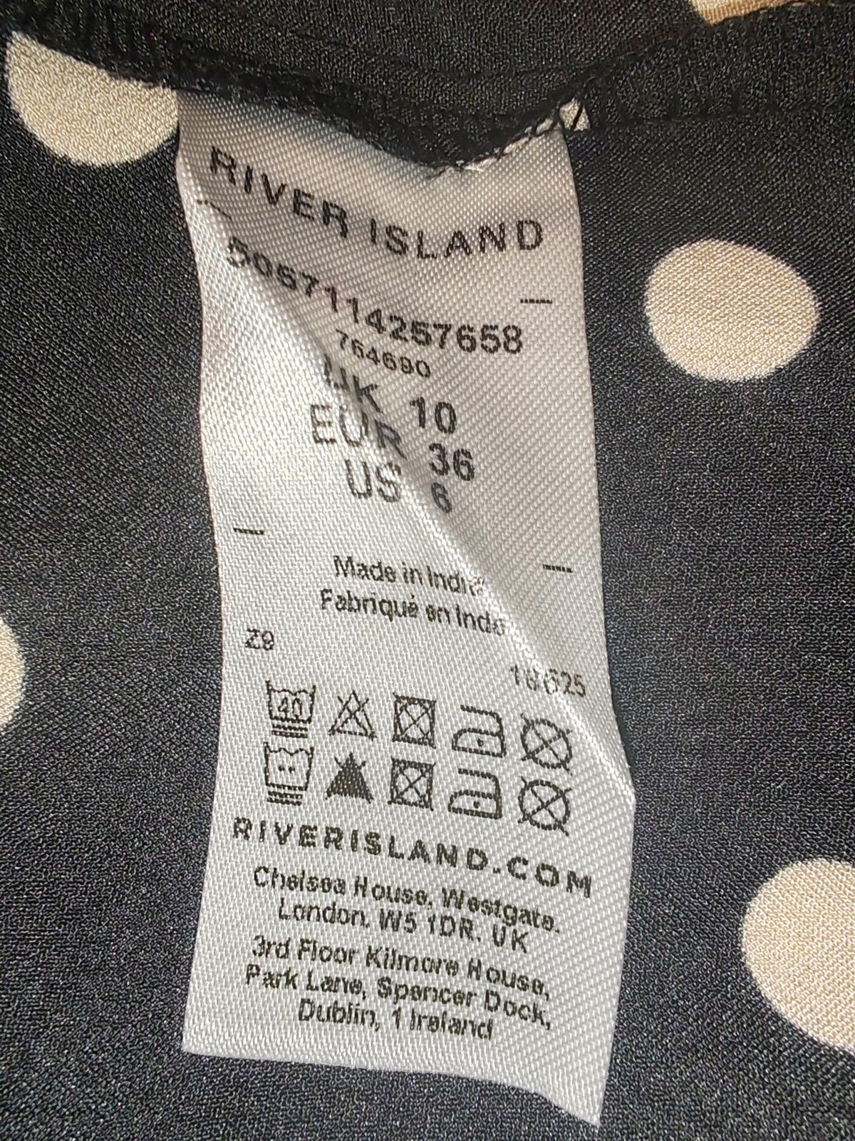 River Island | UK 10 | Polka Dot Dress | Polyester