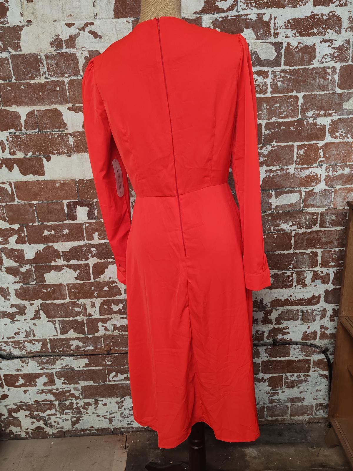 Girl In Mind | UK 10 | Red Dress | Polyester