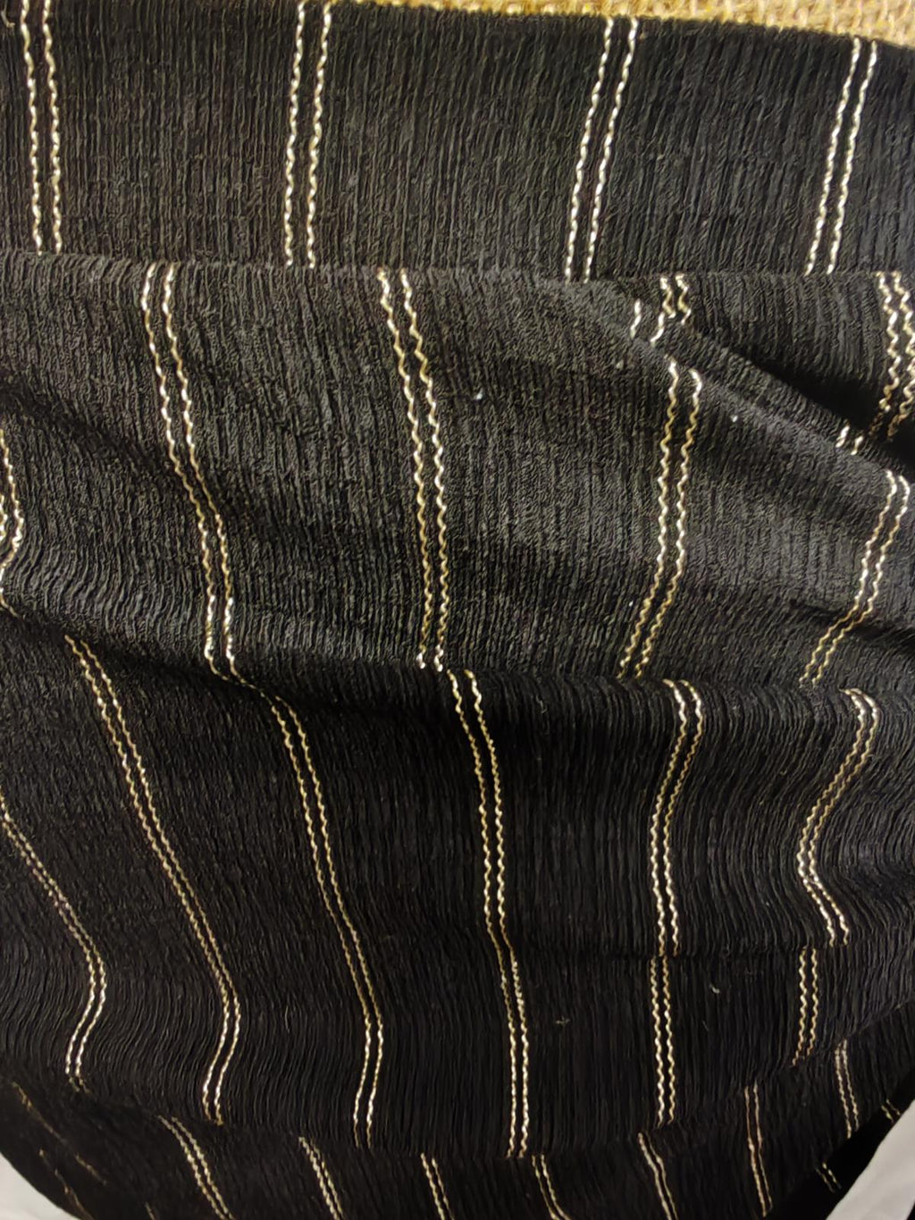 H&M | UK M | Black & Gold Mini Skirt | Polyester