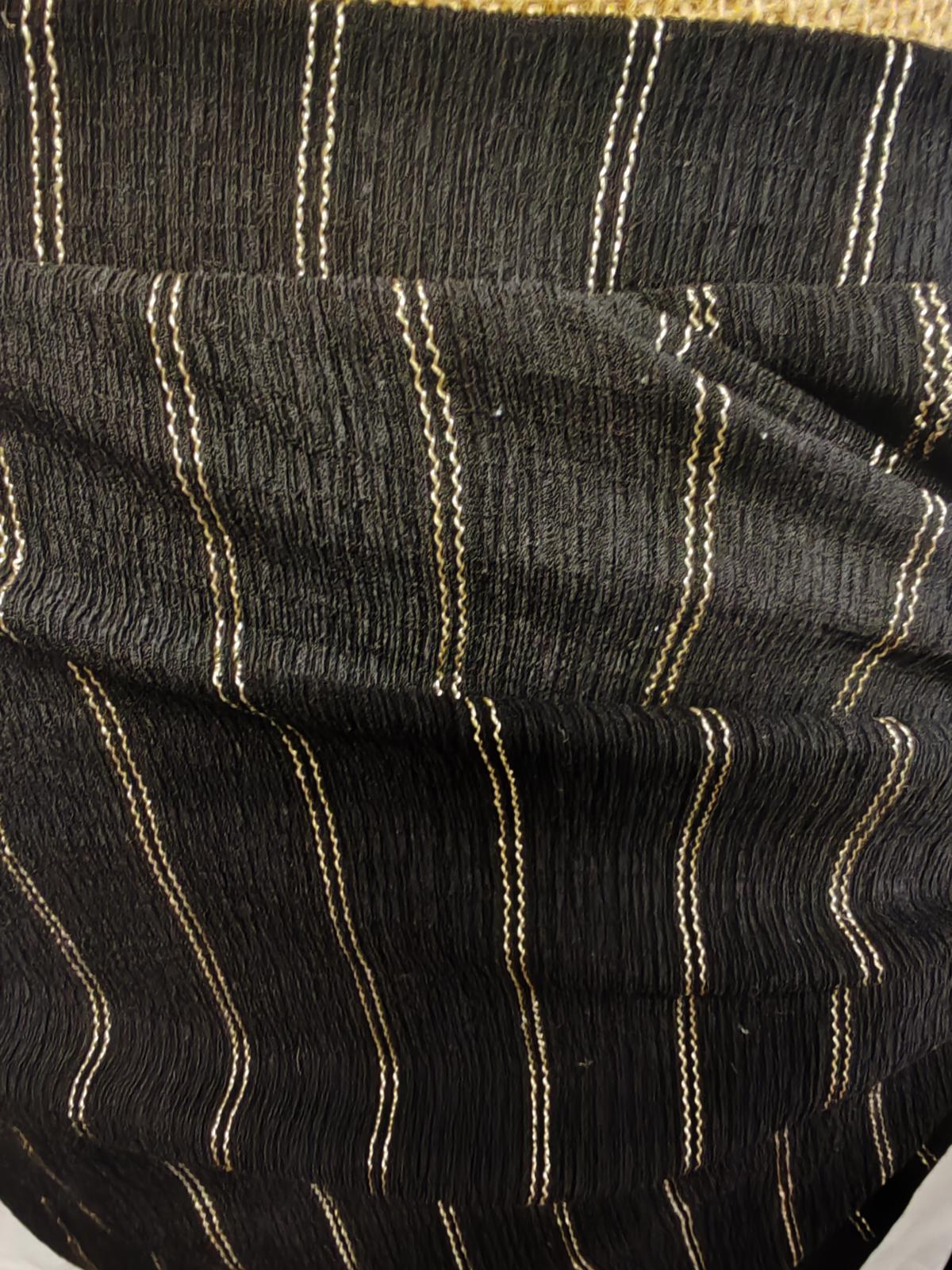 H&M | UK M | Black & Gold Mini Skirt | Polyester
