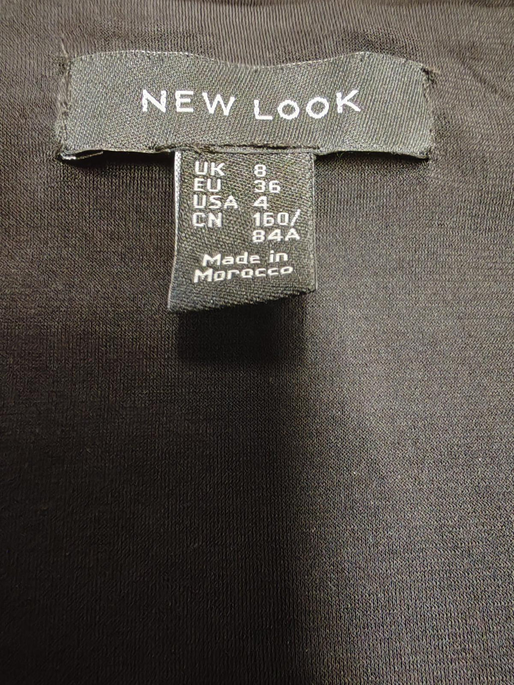 New Look | UK 8 | Black top | Polyester