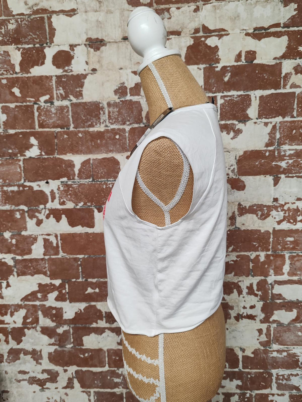 NFL | SIZE L | White Chiefs Crop Top | Cotton