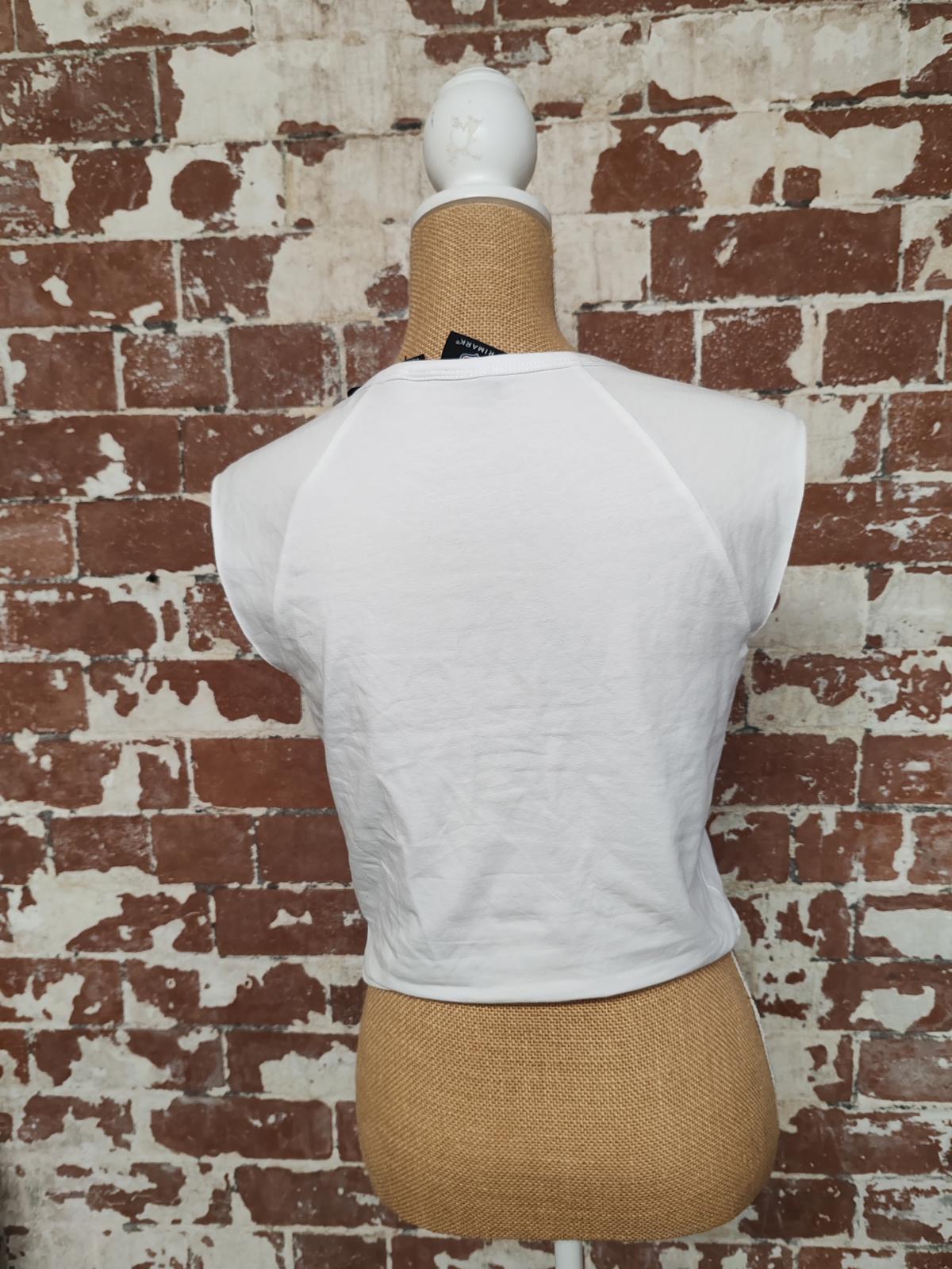 NFL | SIZE L | White Chiefs Crop Top | Cotton