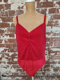 Limited | UK 22 | Red & sparkle Bodysuit | Polyester