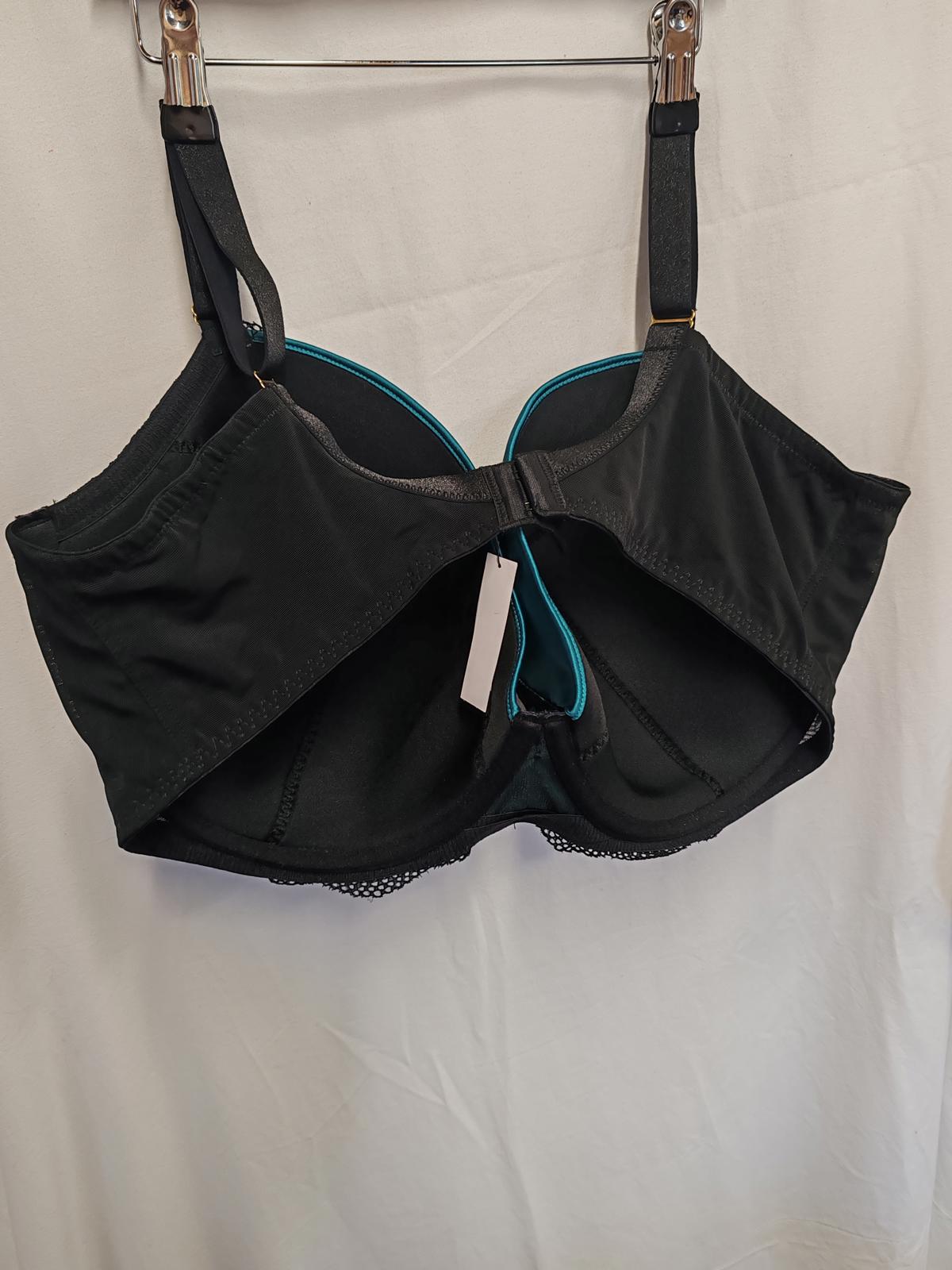 Ann Summers | 42GG | Teal & Black Bra | Polyester