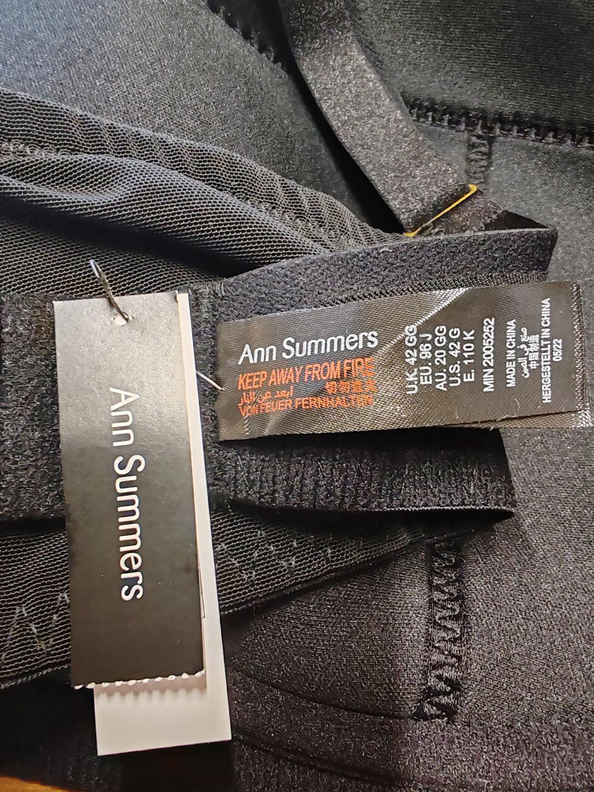 Ann Summers | 42GG | Teal & Black Bra | Polyester