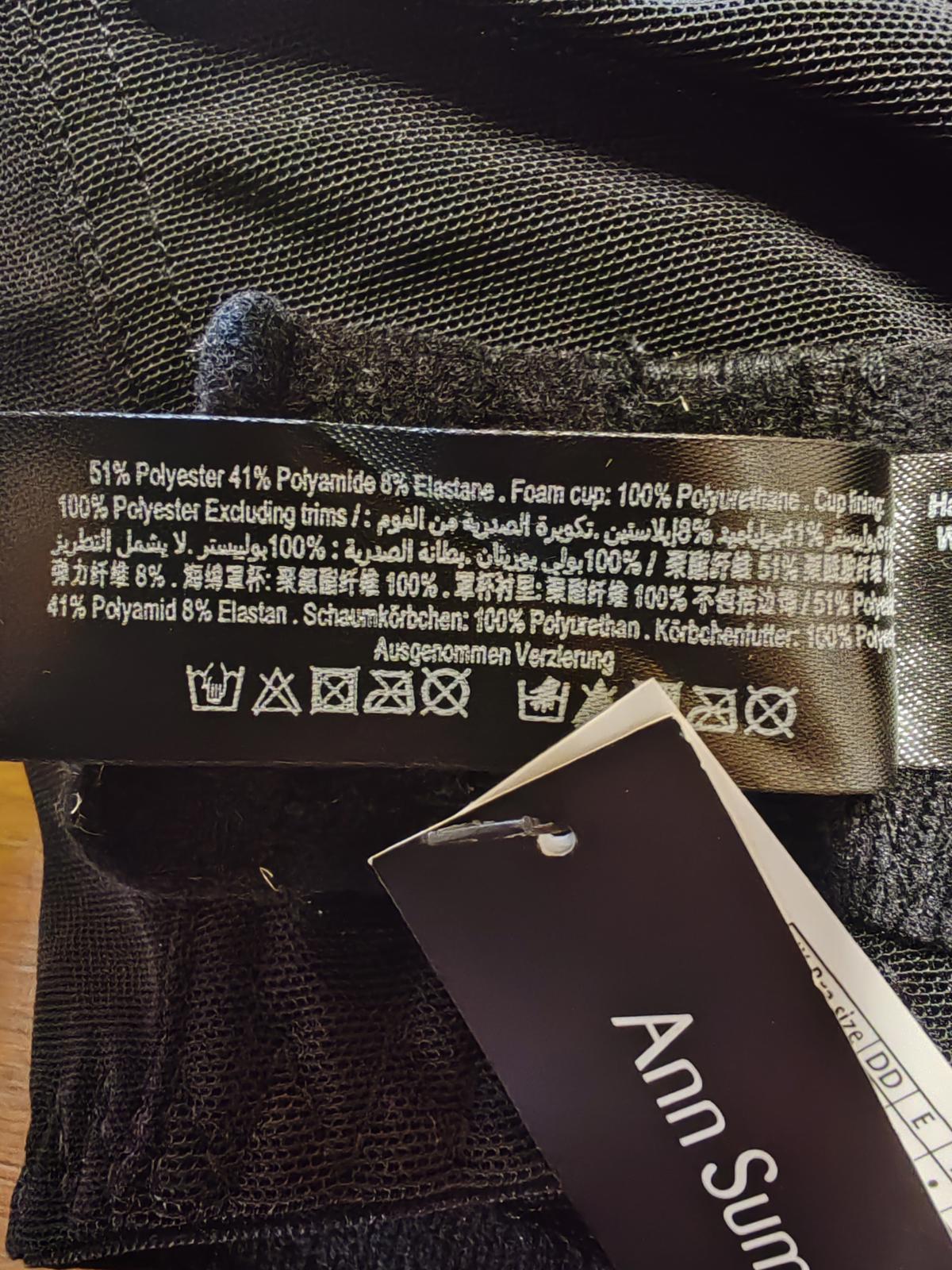 Ann Summers | 42GG | Teal & Black Bra | Polyester