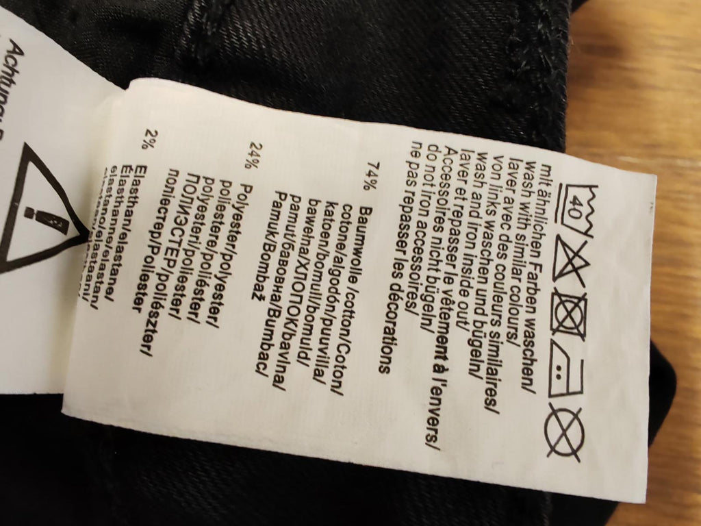 Sheego | UK 22 | Black Rip Jeans | Cotton