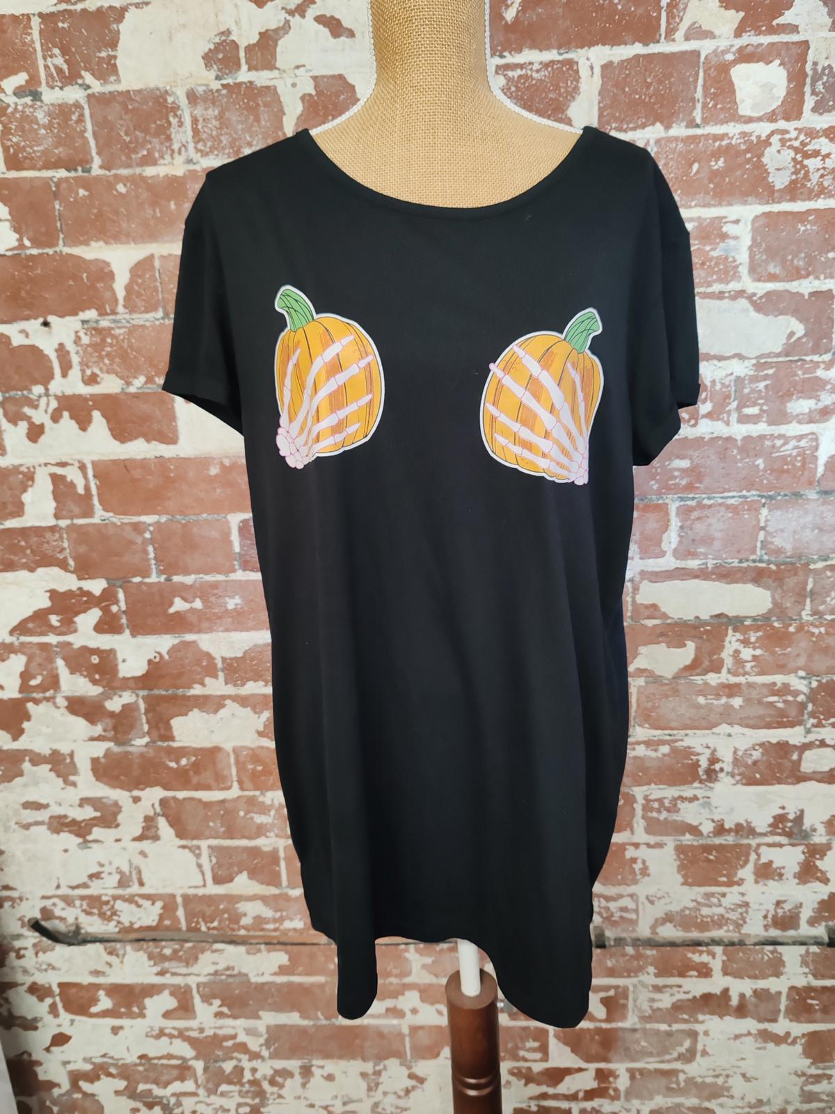 YOURS | UK 18 | Pumpkin TShirt | Polyester