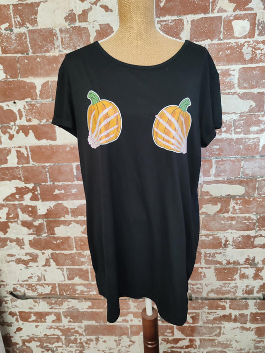 YOURS | UK 18 | Pumpkin TShirt | Polyester