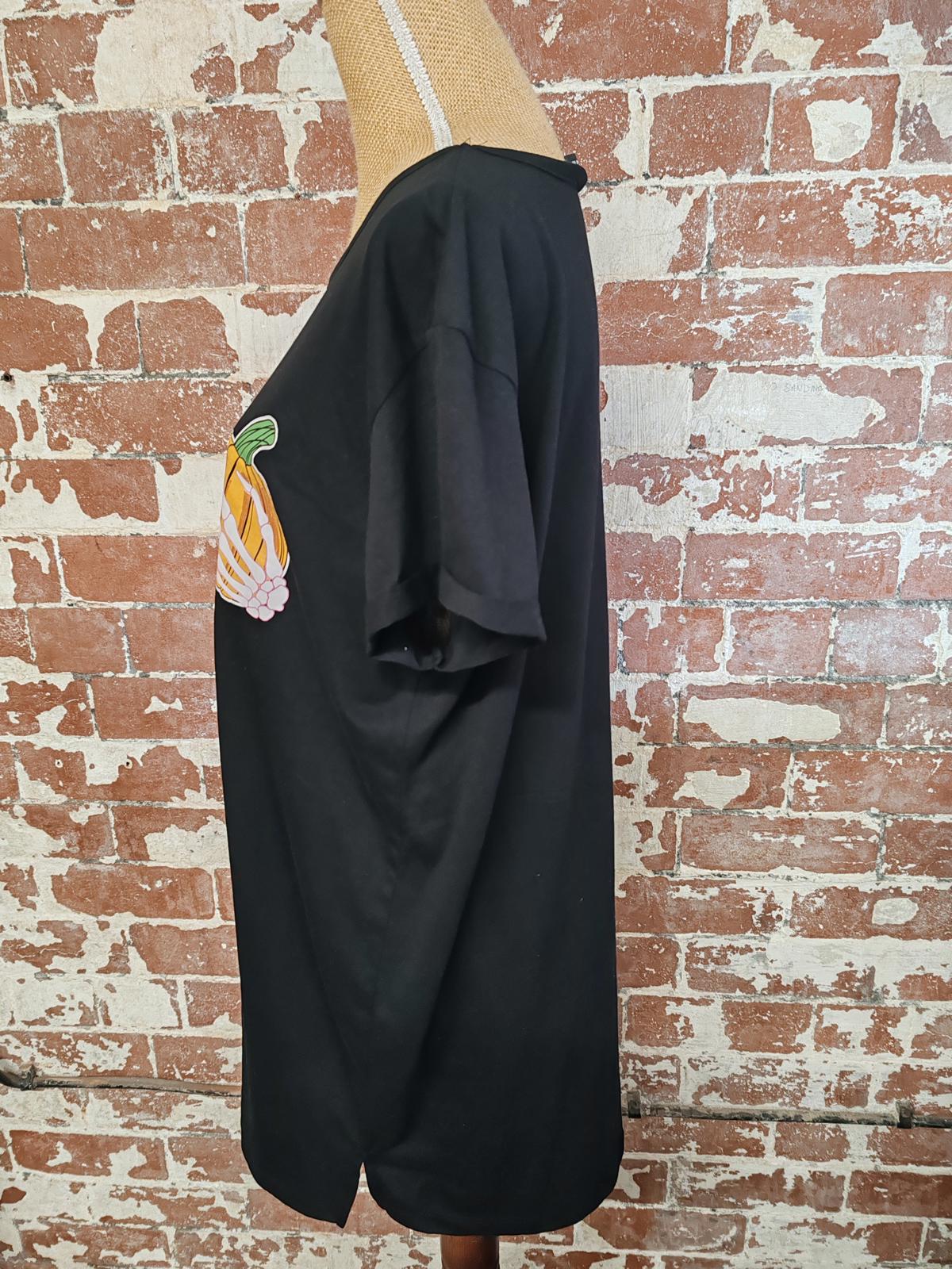 YOURS | UK 18 | Pumpkin TShirt | Polyester