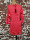 Principles | UK 12 | Coral Lace Dress | Polyester