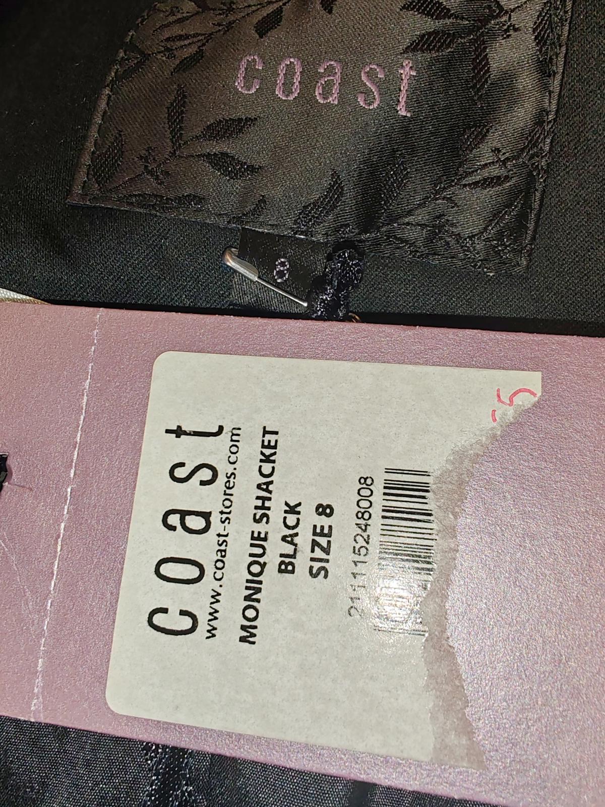 Coast | UK 8 | Black Monique Shacket | Polyester