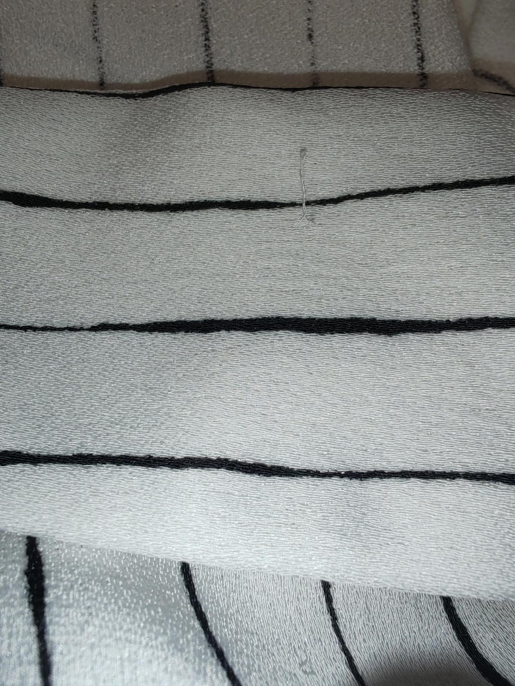 River Island | UK 10 | White Pinstripe Shirt | Polyester