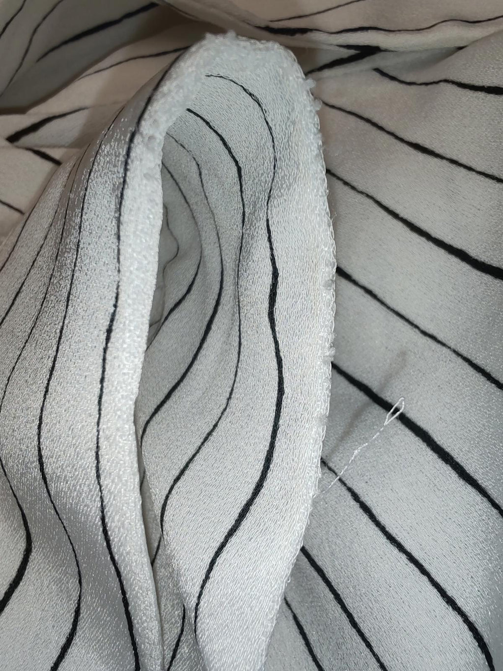 River Island | UK 10 | White Pinstripe Shirt | Polyester