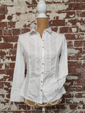 Tinta Spain | UK 14 | White Embroidered Shirt | Mixed Materials