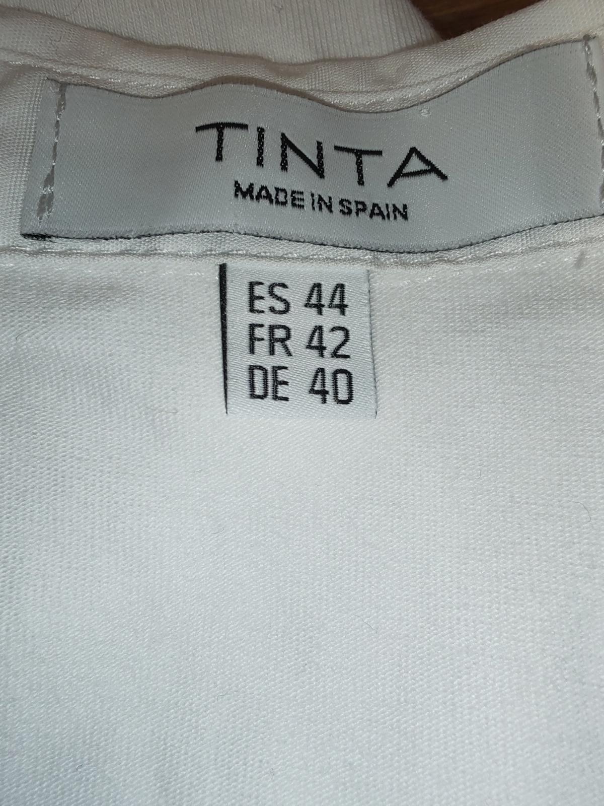 Tinta Spain | UK 14 | White Embroidered Shirt | Mixed Materials