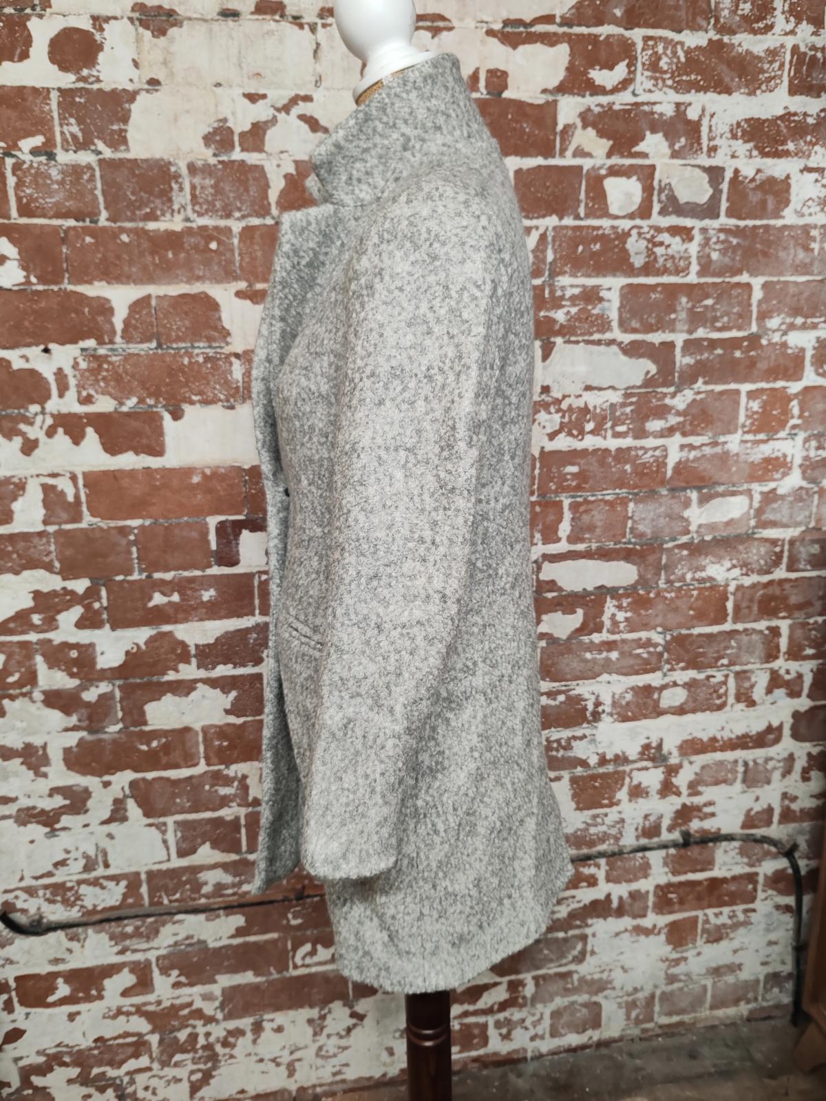 Formula Joven | 40 | Grey Wool Coat | Wool Blend