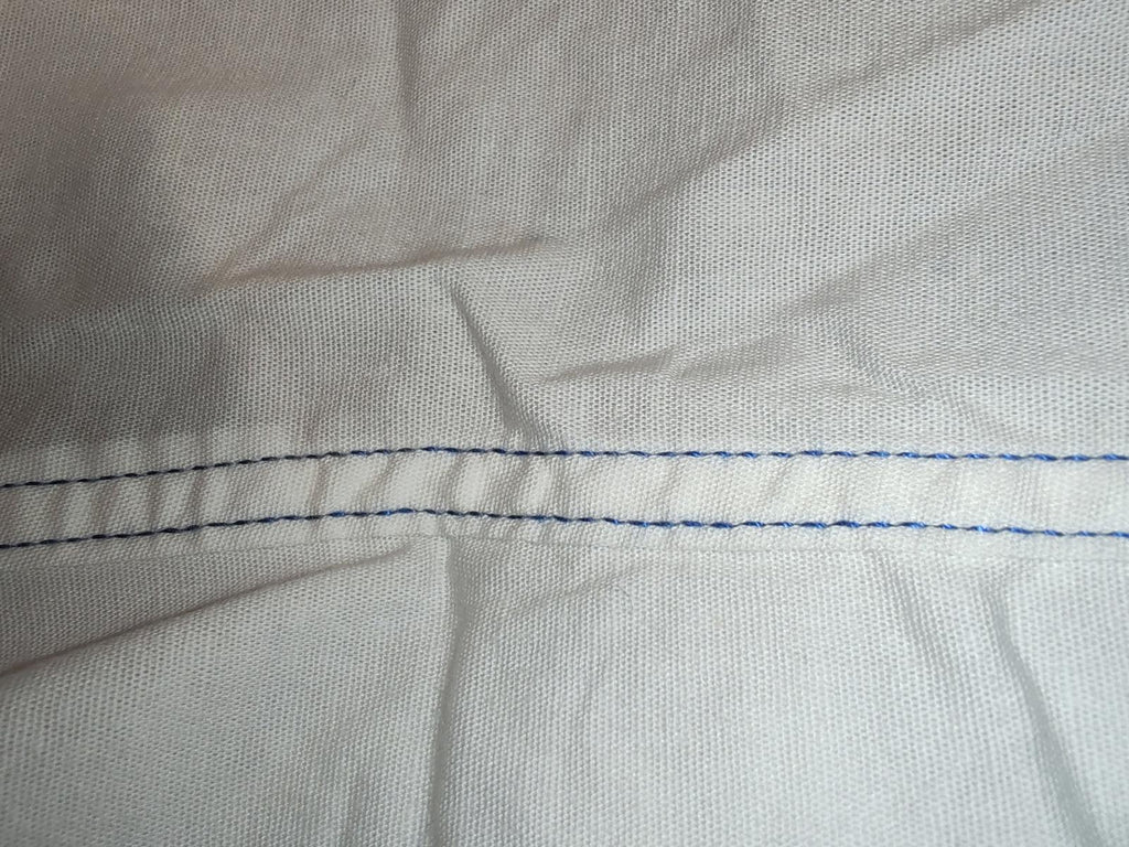 Bariloche | UK 10 | White & Blue Shirt | Mixed materials